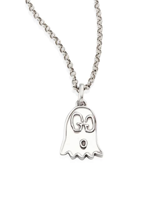 gucci ghost print|gucci ghost necklace.